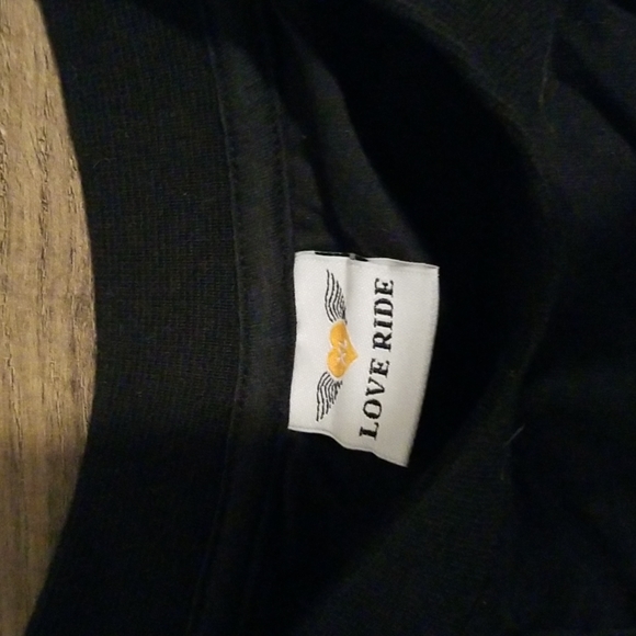 Mens NEW never worn Harley-Davidson LOVE RIDE 8 VINTAGE Black tshirt motorcycle - Picture 3 of 3